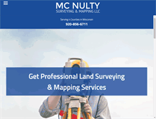 Tablet Screenshot of mcnultysurveyingandmapping.com